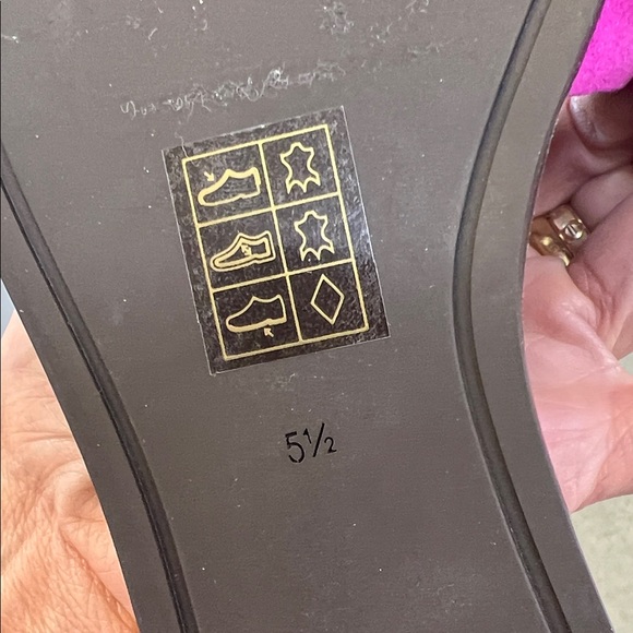 Tory Burch Fuchsia Embellished Slide Sandals - Picture 5 of 6